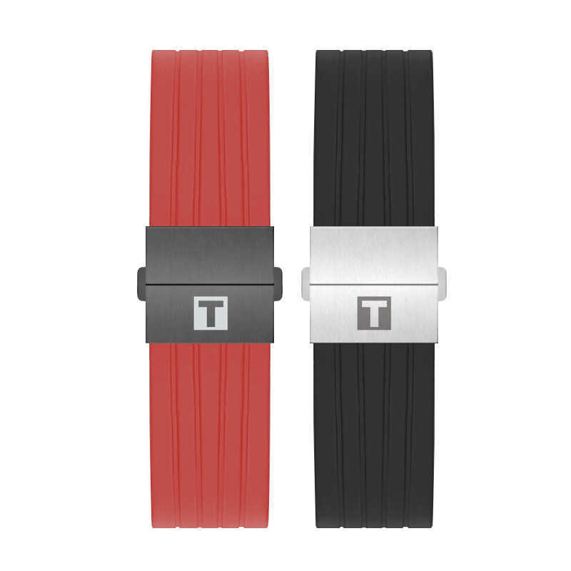 Dây đeo đồng hồ silicon Tissot 1853 Leroc Durol Carson Speedy Speedy Speedy Starfish Dây đeo cao su 