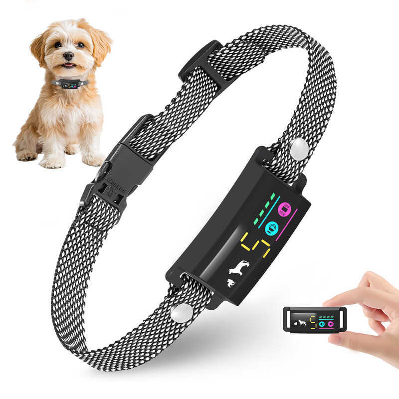 Zhi Pet Color Screen Bark Stopper Humanized No Electric Shock Smart Dog Barking Chống nước Pet Dog T