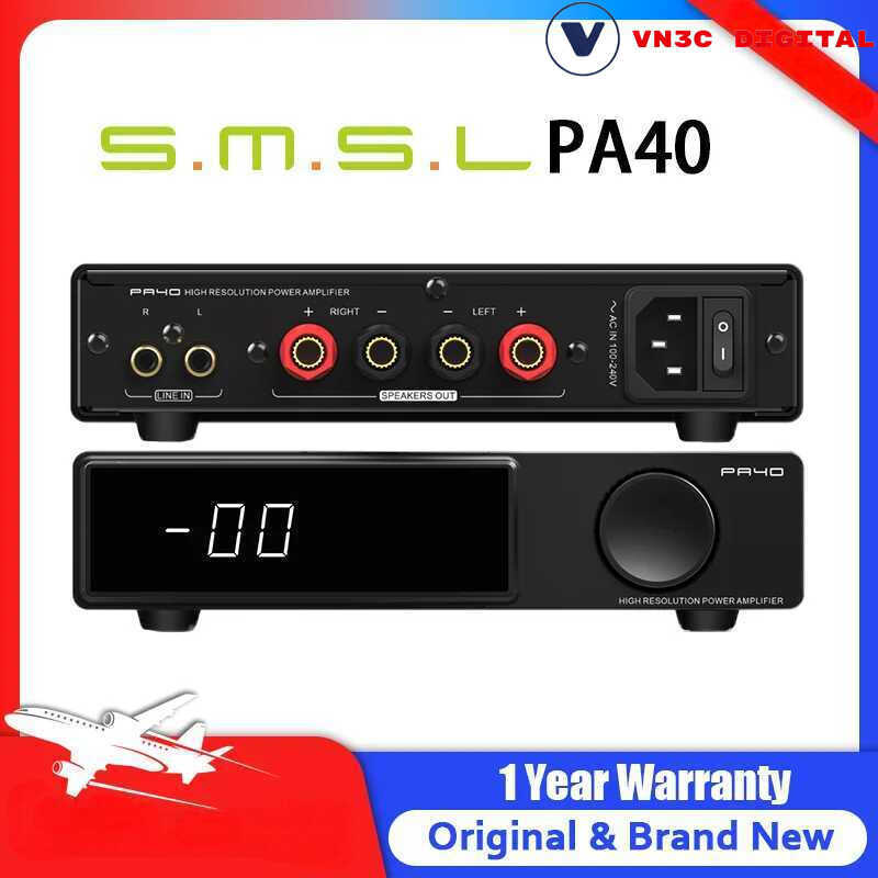 Bộ khuếch đại công suất kỹ thuật số SMSL PA40 MA5332 D-Class AMP - Chính Hãng