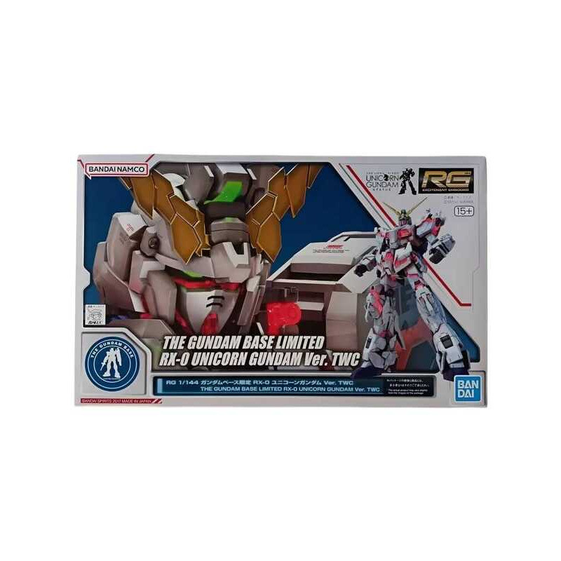 BANDAI THE GUNDAM BASE Phiên bản giới hạn RG 1/144 RX-0 Unicorn Gundam Ver. Figure TWC