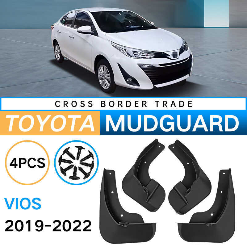 Thích hợp cho Toyota Vios Vios 2019-2022 Chắn Bùn Ngoại Thương Lốp Xe Cao Su Mềm Chắn Bùn
