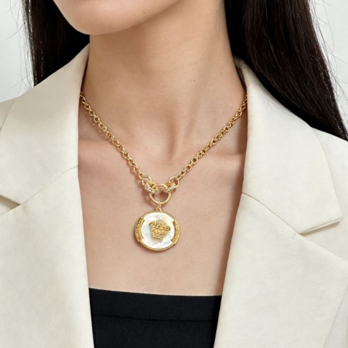 Vòng cổ cặp đôi mặt Vòng cổ Versace Medusa