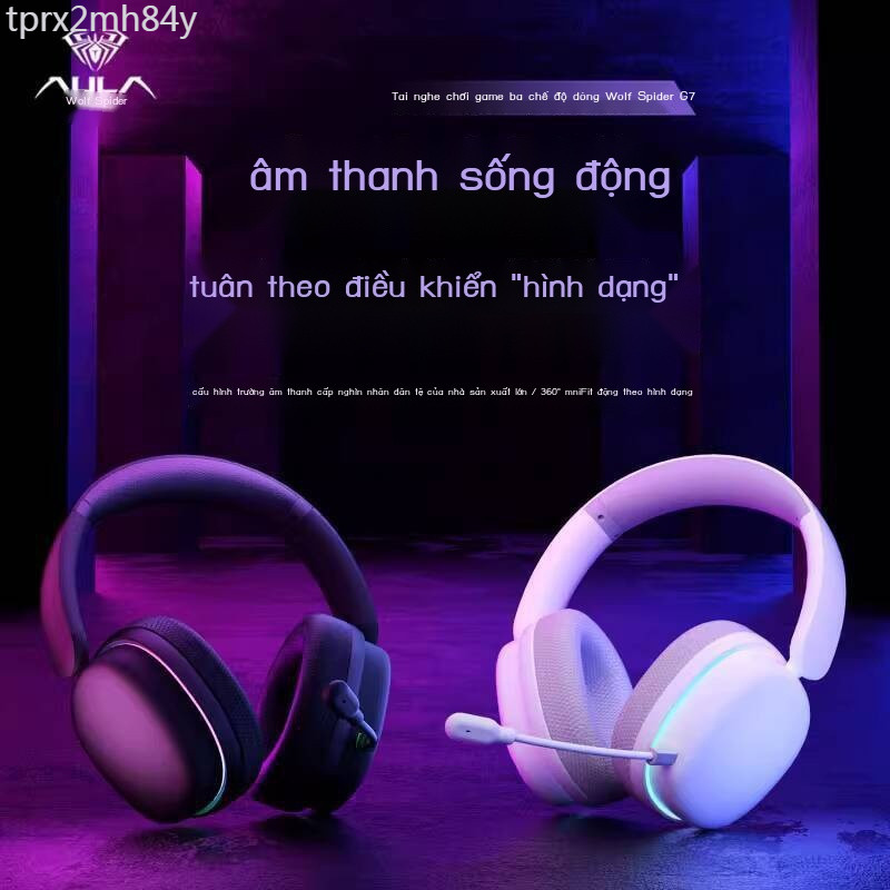 (Date mới) Tai nghe chơi game Wolf Spider G7Pro Over-Ear, khử tiếng ồn ba chế độ, Bluetooth, chất l