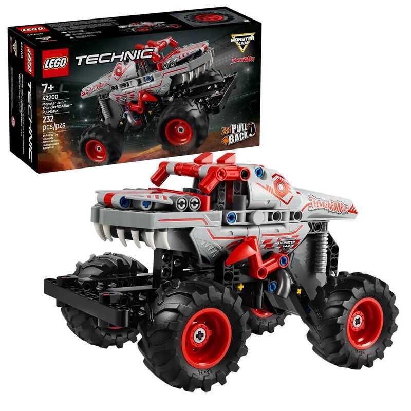Bộ lắp ráp LEGO Technic 42200 Monster Jam ThunderROARus có chức năng kéo lùi -100% hàng chính hãng