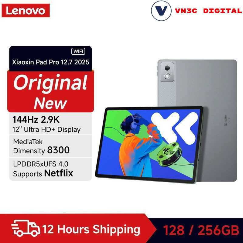 Máy tính bảng Lenovo Xiaoxin Pad Pro 12.7 2025 Dimensity 8300 Android 14 - ROM gốc - Chính Hãng