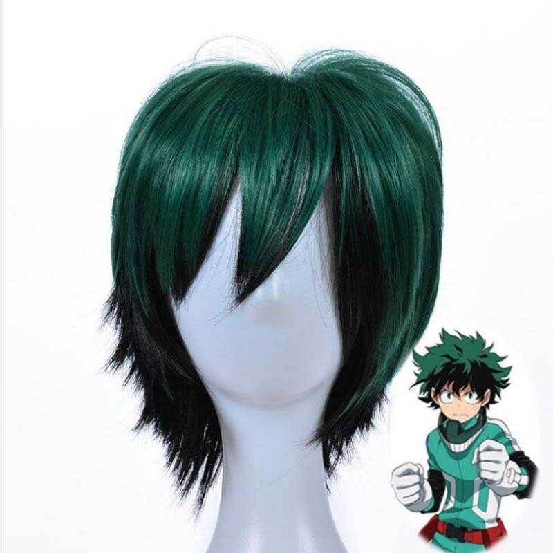 My Hero Academia - Tóc giả cosplay màu xanh đen cho nhân vật Midoriya Izuku