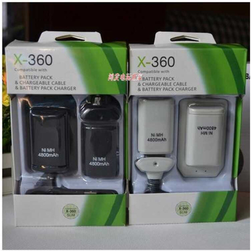 Bộ pin X XBOX360 5 trong 1 XBOX360 Bộ sạc pin kép XBOX360 Pin tay cầm XBOX360