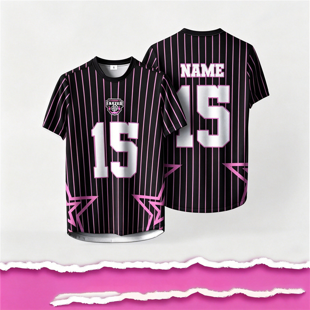 Jersey Tùy Chỉnh Tên Và Số Jersey Đen Hồng / Jersey Vintage / COQUETTE RIBBON / Jersey Oversize