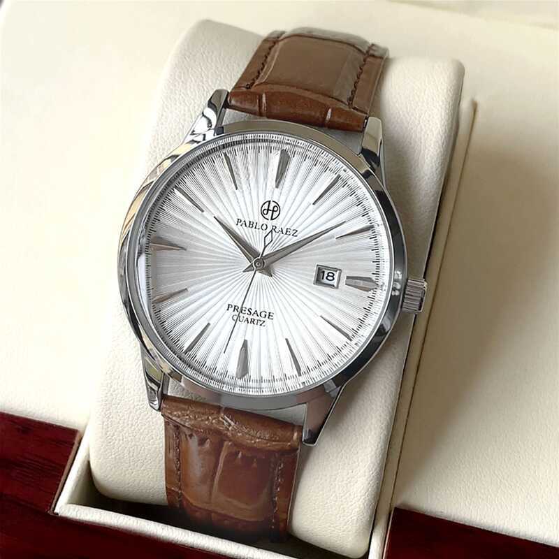 Đồng hồ nam PABLO RAEZ Đồng hồ đeo tay doanh nhân Quét lịch đồng hồ thạch anh tự động chống nước thứ