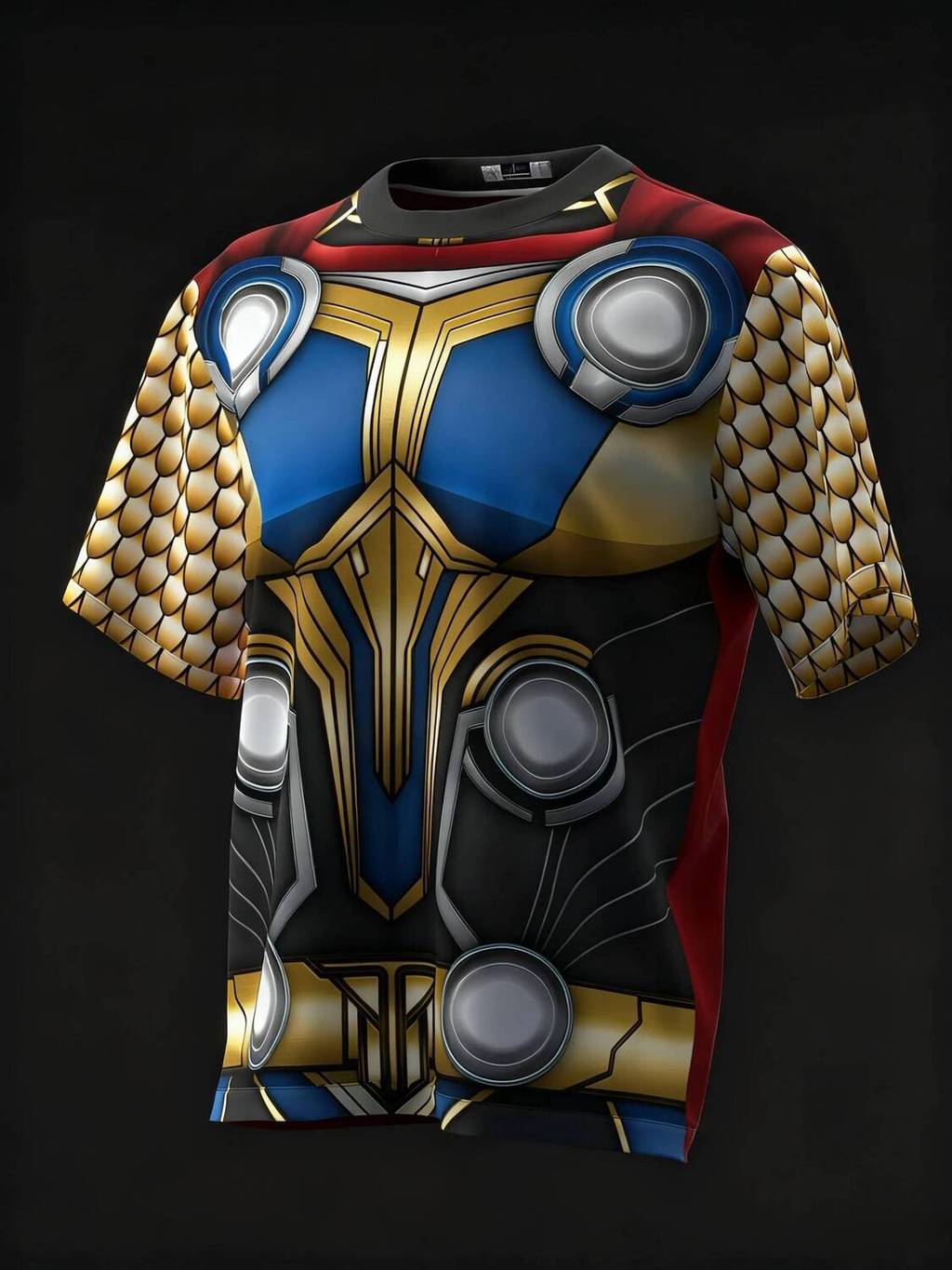 Jersey Bowling Marvel Thor Cho Người Lớn, Thiết Kế 3D, Ác Quỷ Halloween, Thoáng Khí và Thoải Mại