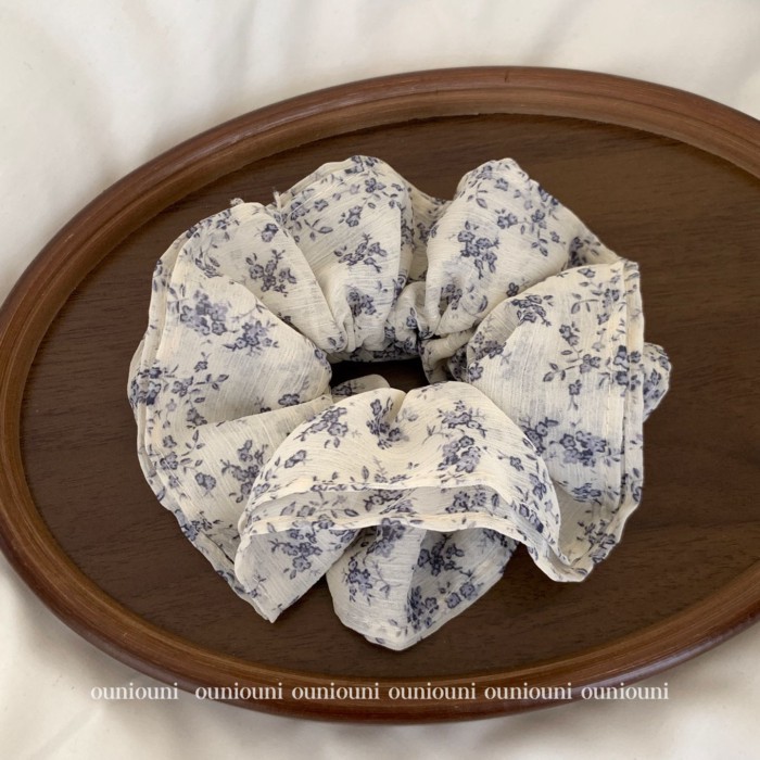 Ness Home Hair Ring Hàn Quốc Tươi Hai Lớp Hoa Béo Scrunchy Nhẫn Cô Gái Ngọt Ngào Trái Tim Tóc Nhẫn P