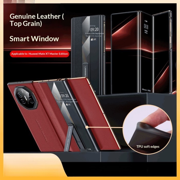 Bao da Smart View Flip Case có chân đế cho Huawei Mate XT / XT s Vỏ chống sốc