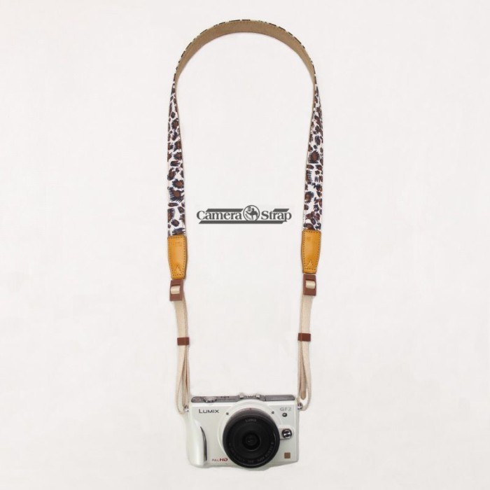 Da Báo In Hẹp Dây Đeo Máy Ảnh Hình Ngang Qua Mirrorless Dây Đeo Máy Ảnh Nhật Bản Polaroid Dây SLR Dễ