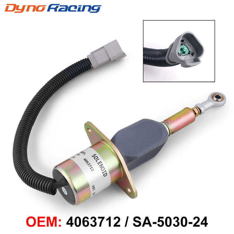 Điện từ dừng nhiên liệu 24V 4063712 6743-81-9141 SA-5030-24 Cummins 6CT 8.3L Động Cơ Cho Komatsu PC3