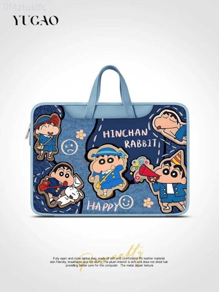 [HÀNG MỚI VỀ] Túi đựng laptop siêu bền YG Illustration Cowboy Shin-chan, mẫu mới 2024 dành cho nữ,