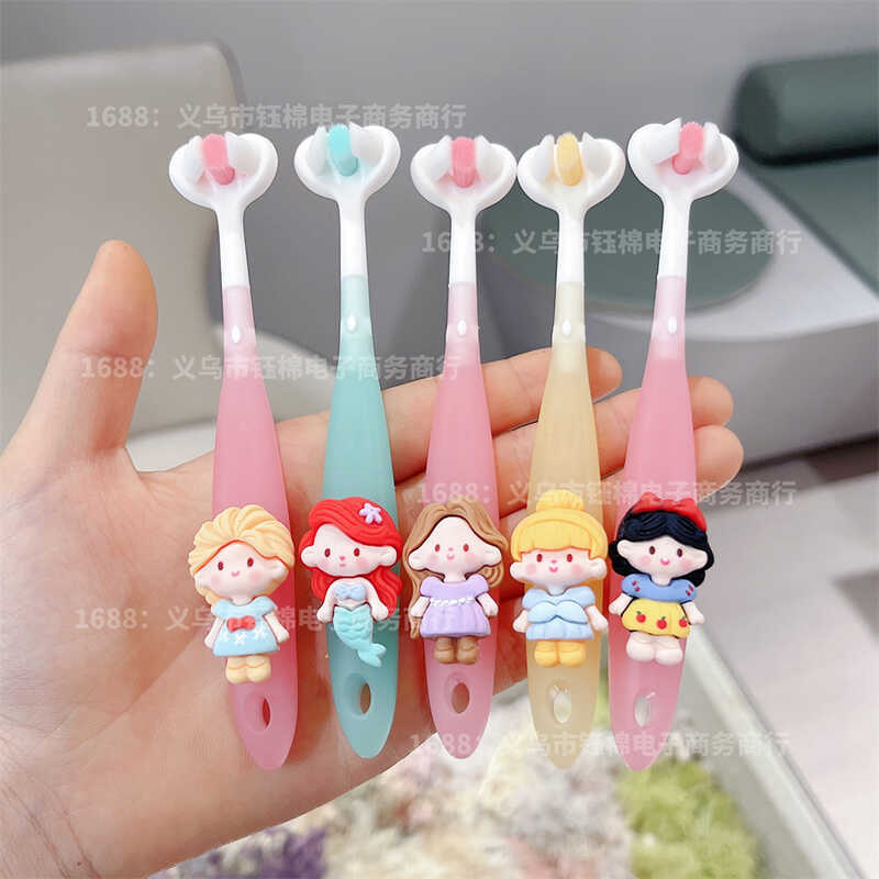 Bàn Chải Đánh Răng Trẻ Em 3-6 Tuổi 6 Đến 12 Tuổi Công Chúa Series Ba Hình Chữ U Mười Ngàn Bàn Chải T