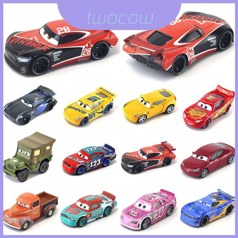 Hợp kim Mcqueen màu xám Mcqueen Hợp kim Mcqueen Mô hình xe đua thứ 3 thứ 1