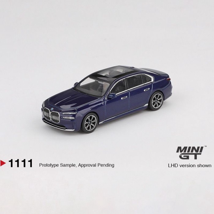 MINIGT 1: 64 BMW BMW i7 xDrive60 Kim Loại Xanh Mô Phỏng Hợp Kim Xe Mô Hình 1111