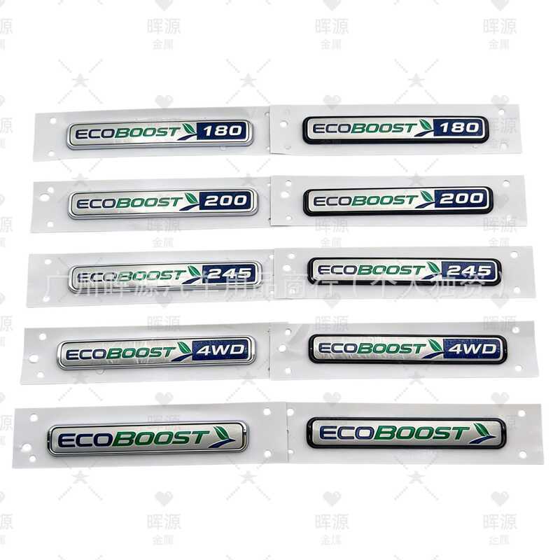 Thích hợp cho Ford Winghu Ford Wingbo ECOBOOST Logo ô tô ABS Thân sau ECOBOOST 4WD Nhãn dán xe hơi