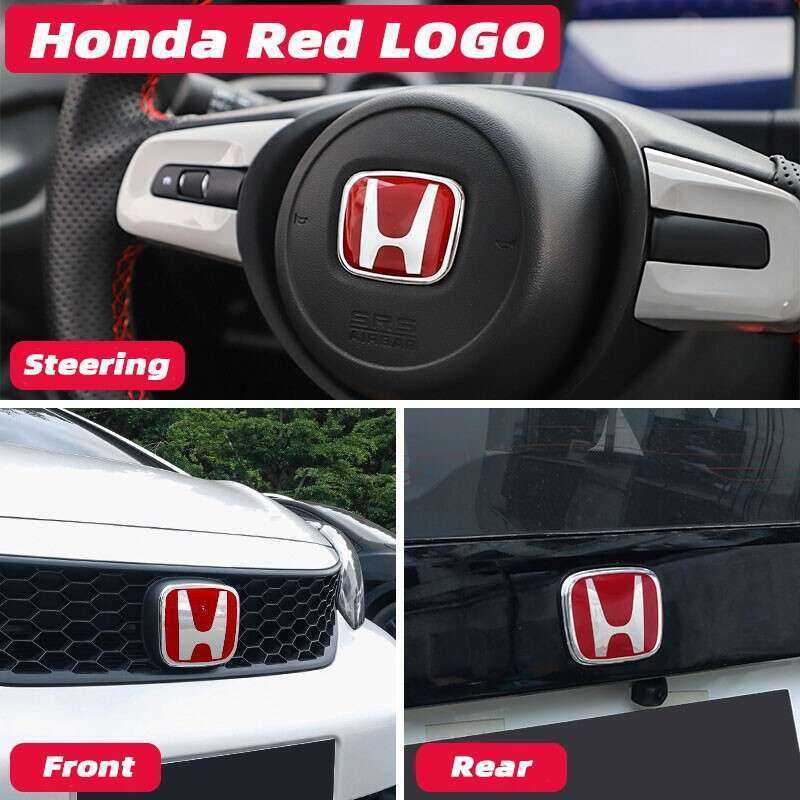 LAIFU Trước Sau Honda Civic FC Accord Jazz City Type-R Biểu Tượng Ô Tô Logo Đỏ Auto Pro Zone