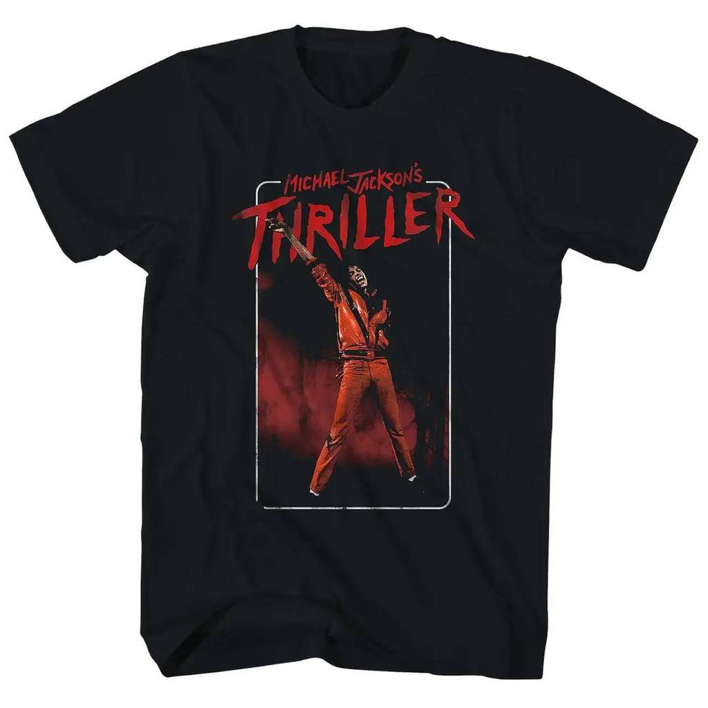 Michael Jackson Michael Jackson American Vintage High Street Trend Áo thun nam ngoại cỡ