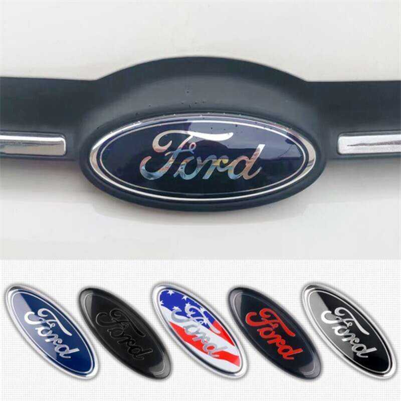 LAIFU Ford Mondeo Front and Focus Fiesta F150 F250 Explorer Đuôi Sau Xe Logo Sticker 17.5 * 7CM Auto