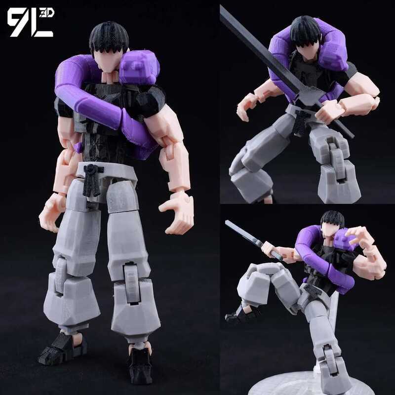 C L3d In Hình May Mắn Dummy 13 Jujutsu Kaisen Fushiguro Toji Anime Multi-Jointed Shapeshift Đồ Chơi 
