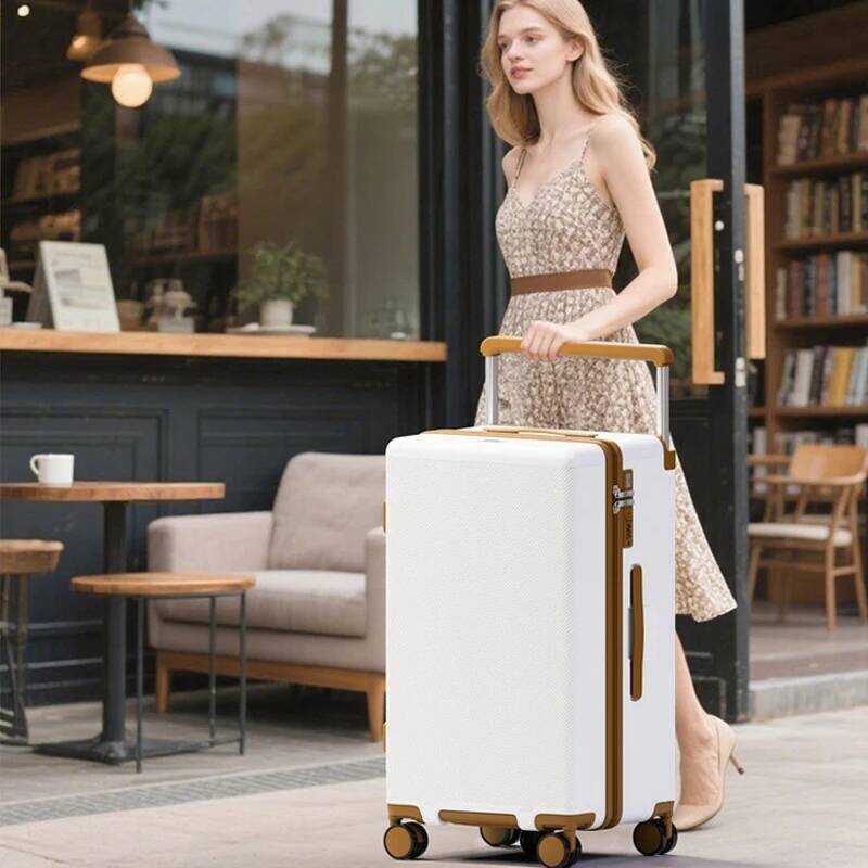 Vali đa năng mới, có bánh xe rộng, khóa kéo chống nổ, kích thước 20 inch, vali du lịch dung tích lớn