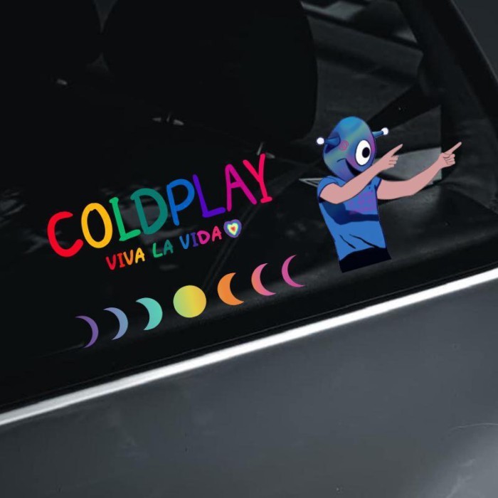 [Nhãn dán xe hơi sáng tạo.] Coldplay Coldplay Hồng Kông Seoul Concert Hỗ trợ sáng tạo Nhãn dán xe hơ