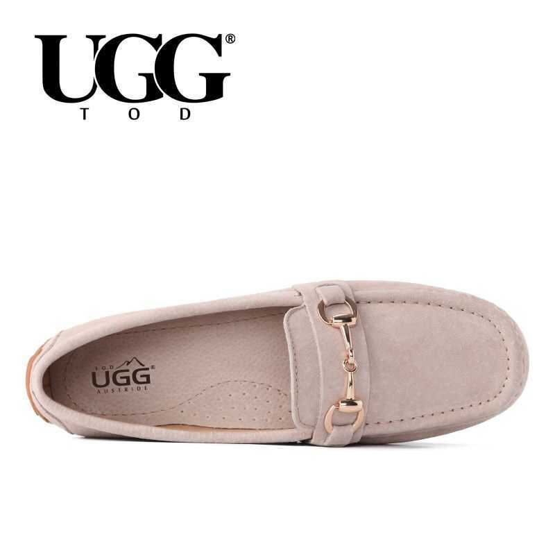 Giày Lười Nữ TOD Ugg, Giày Da Thật Cổ Thấp, Kiểu Dáng Giản Dị Và Thoải Mái Dành Cho Nữ.