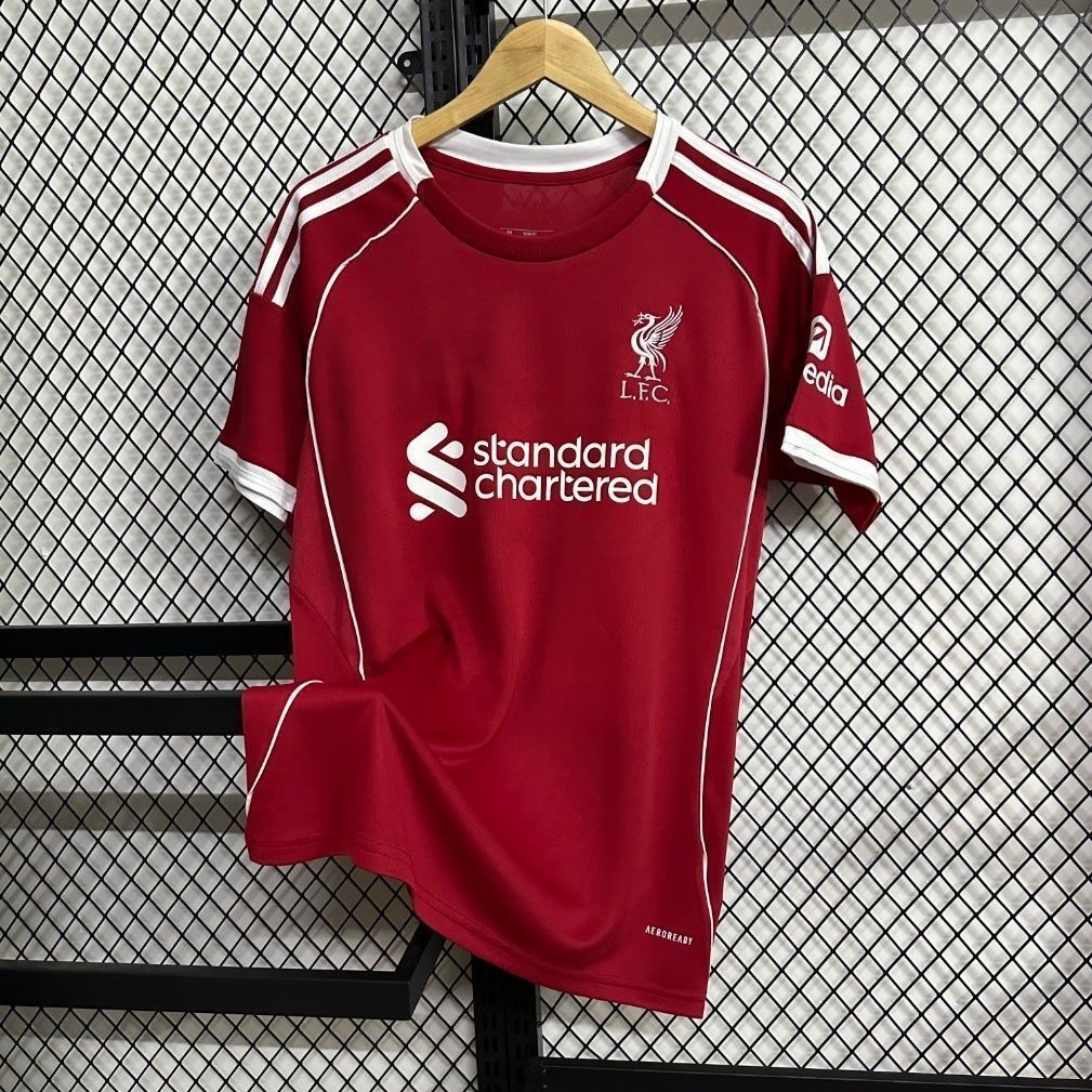 Liverpool Jersey 25-26 Sarah Home Weltz Player Edition Sobo Football Jersey McCard No. 4 Van Dake