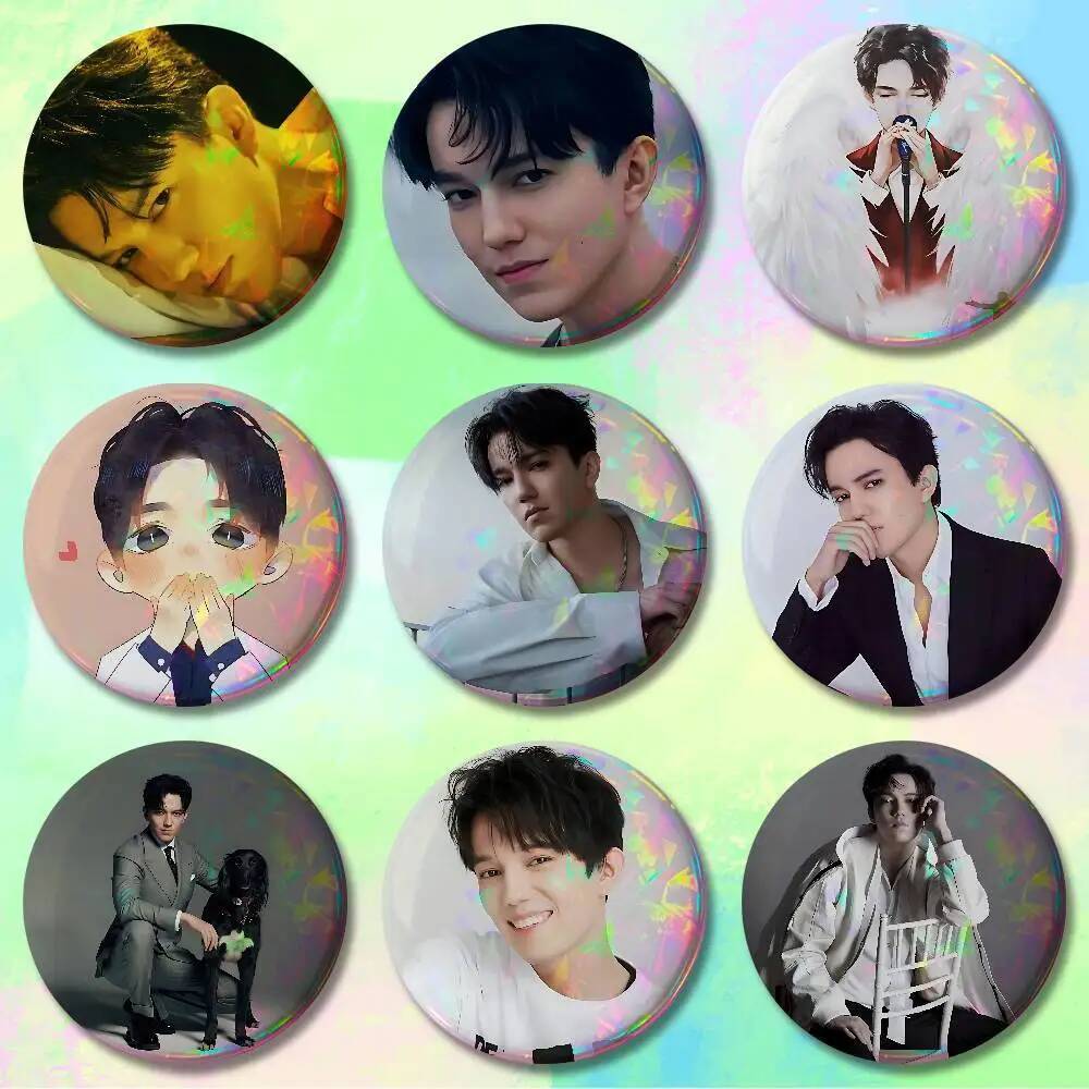 Ca Sĩ D-Dimash K-Kudaibergens Huy Hiệu Tùy Chỉnh 75mm 44mm 25mm Trâm Ba Lô Mũ Men Chân Phụ Kiện Đồ C