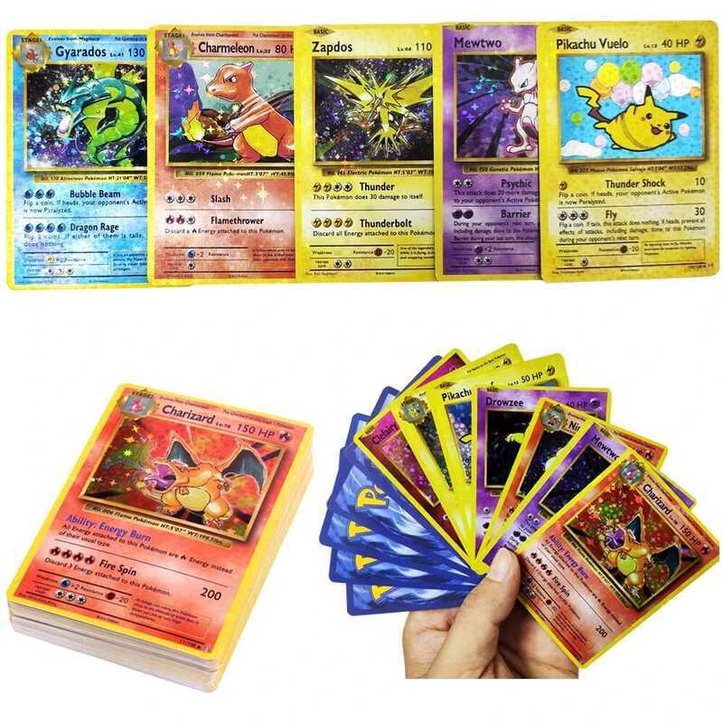 Thẻ Pokémon Pokémon 1996 Thẻ Thế Hệ Đầu Tiên GX Vmax Vstar Pokémon Flash Card Charizard Pikachu