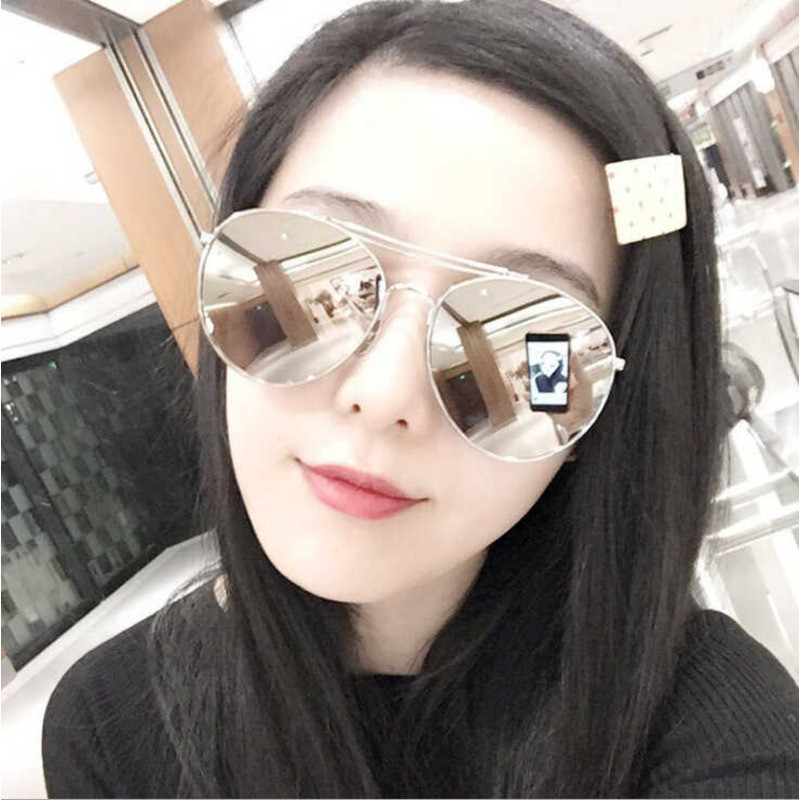 Kính Mát Phân Cực Mỏng Bingbing, Khung Lớn Mặt Tròn