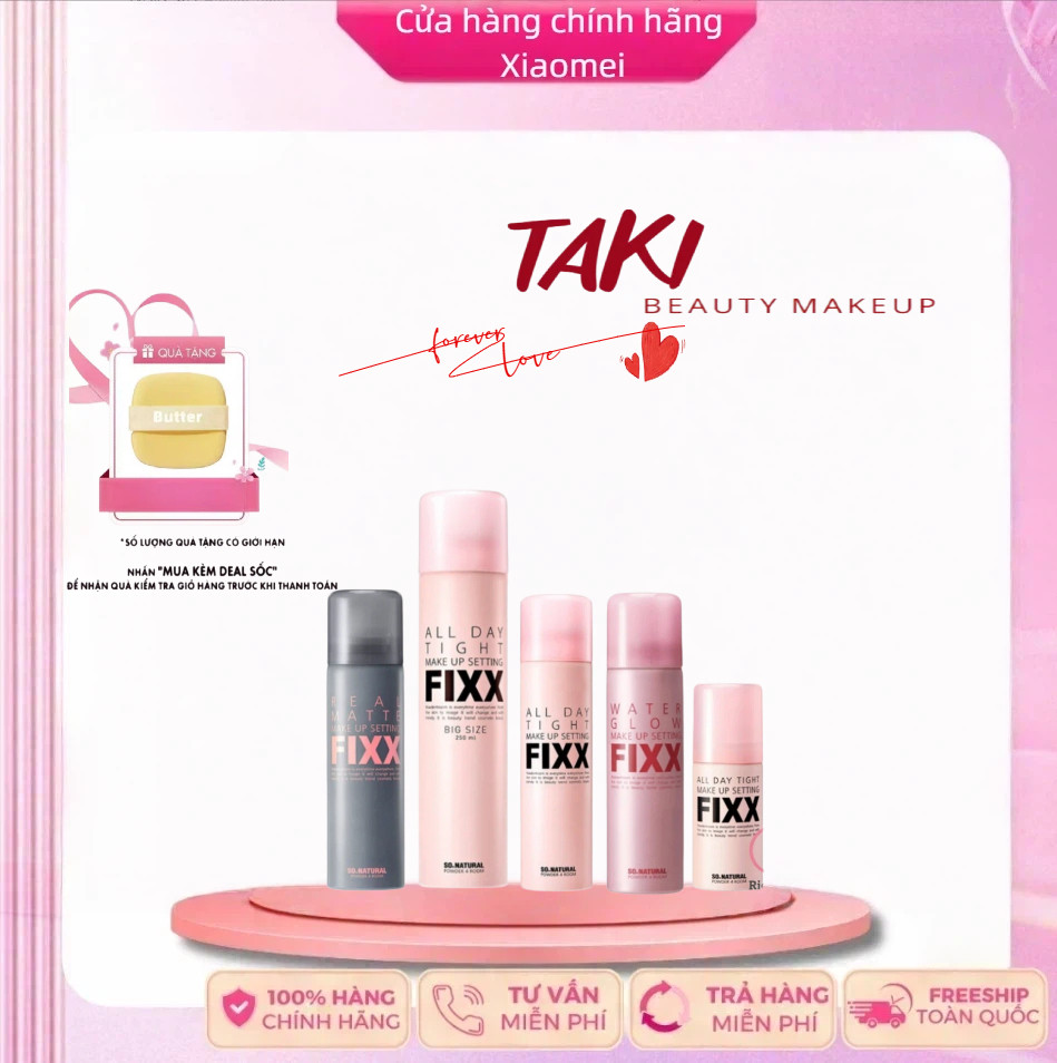 FIXX [SO NATURAL] Xịt Khoá MakeUp SO NATURAL Setting Fixx đủ size 35ml 75ml 120ml