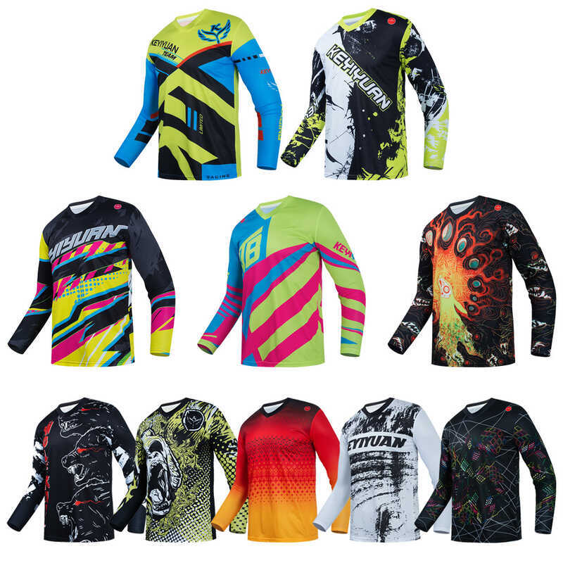 KEYIYUA Nam Nữ Mùa Hè Xe Đạp Đi Xe Đạp Jersey Off-Road Speed Off-Road Off-Road Off-Road