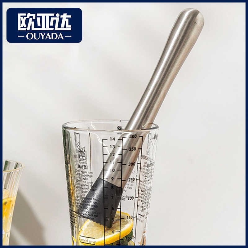 Cocktail Bartender Thép không gỉ Nghiền Popsicle Sữa Trà Shop Masher Lemon Juicer Bar Tool