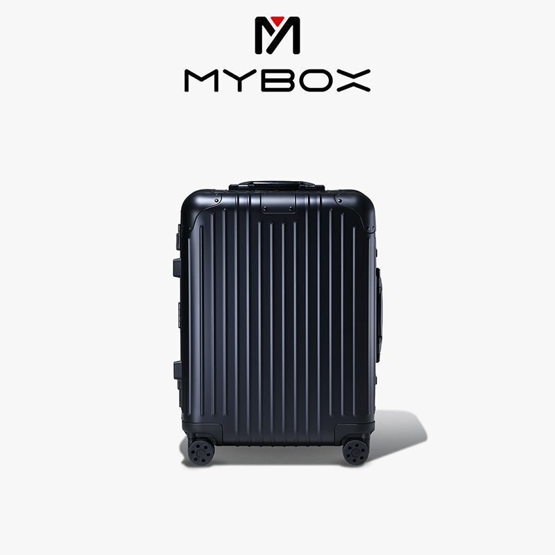 Vali dày dặn bằng hợp kim nhôm-magiê mybox dành cho nam và nữ 20inch vali du lịch bánh xe đa năng có