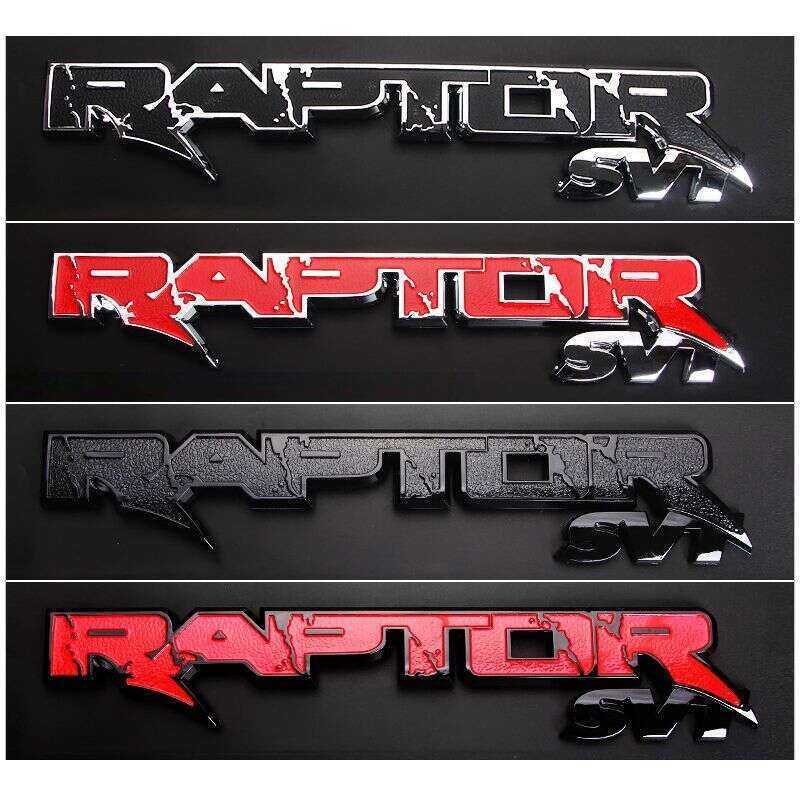 Raptor SVT Chữ Biểu Tượng Miếng Dán Cho F-150 Ford F150 logo Phía Sau Xe Bên Huy Hiệu Trang Trí Tái 