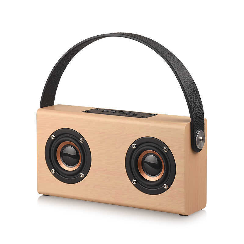 D1 D10 Gỗ Kép Loa Bluetooth Tay Cầm Di Động Ngoài Trời Vuông Khiêu Vũ Loa Nhỏ Mẫu Riêng