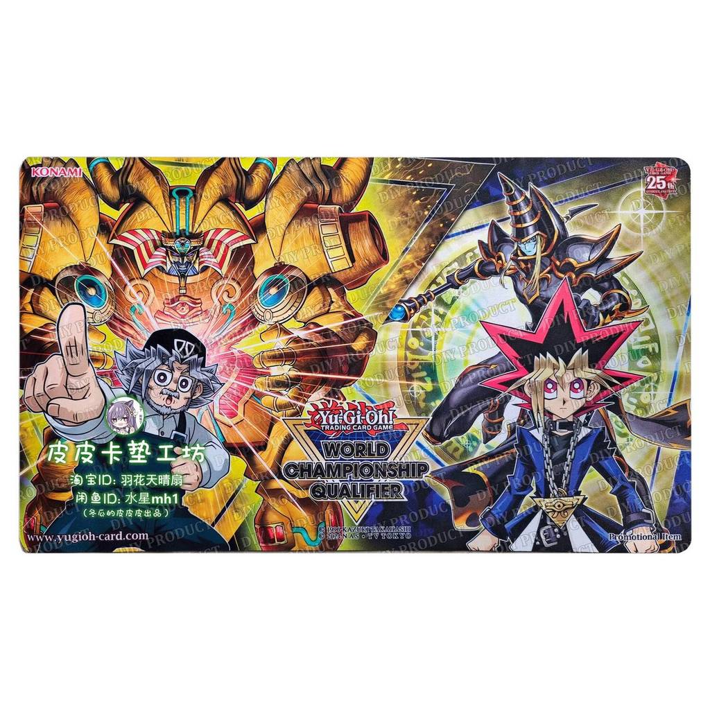 600X350X2Mm Tự làm Yu-Gi-Oh Yugi Muto Thẻ Trận Thảm Ygo Solomon Muto Đơn Người Chơi Ban Thẻ Trò Chơi