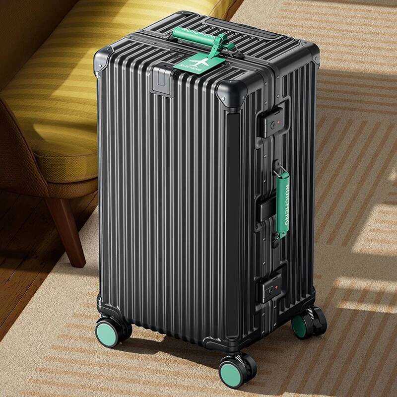 Vali 30/32 inch, khung nhôm dung tích lớn chia 3:7, có khóa hải quan TSA, đa chức năng, vali 28 inch