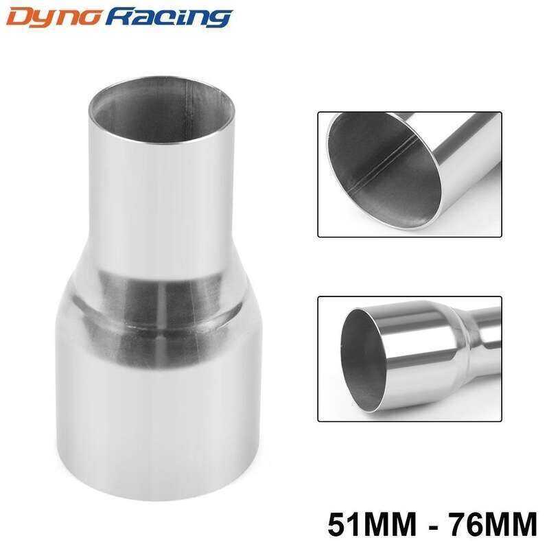 51MM ĐẾN 76MM Ống xả 2 bước Bộ chuyển đổi giảm tốc Ống kết nối Ống thép không gỉ Nón Auto Pro Zone