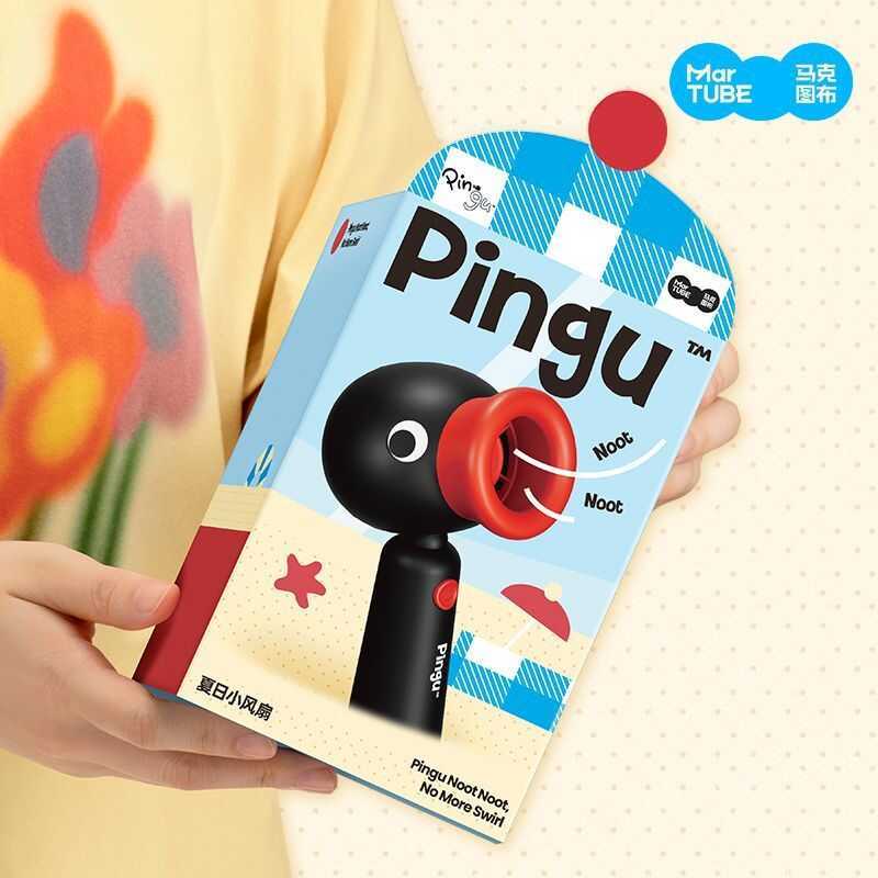 Quạt nhỏ Pingu làm sinh nhật cho các cô gái, bạn thân, bộ tặng ngày Valentine, quà lưu niệm sáng tạo