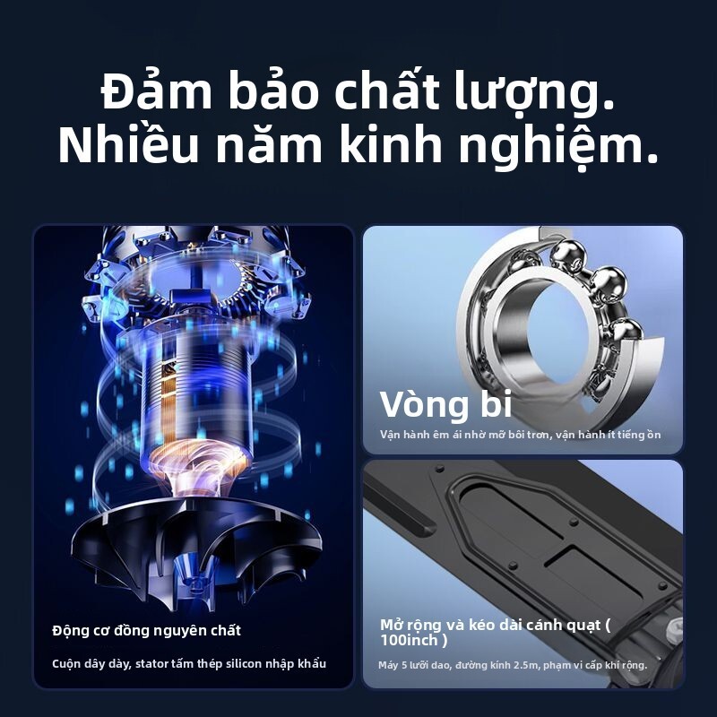 [Ricai] trần nghiệp 80inch 100inch công suất lớn điều khiển từ xa 2m Quạt điện cho nhà máy, kho, xưở
