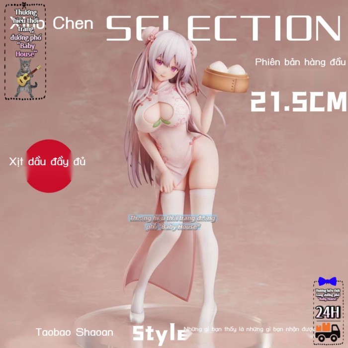 Kho Hà Nội🚚Peach Manjiang Peach Bun Girl [Phiên bản hàng đầu] Loạt phim hoạt hình GK Hình Mẫu Trang 