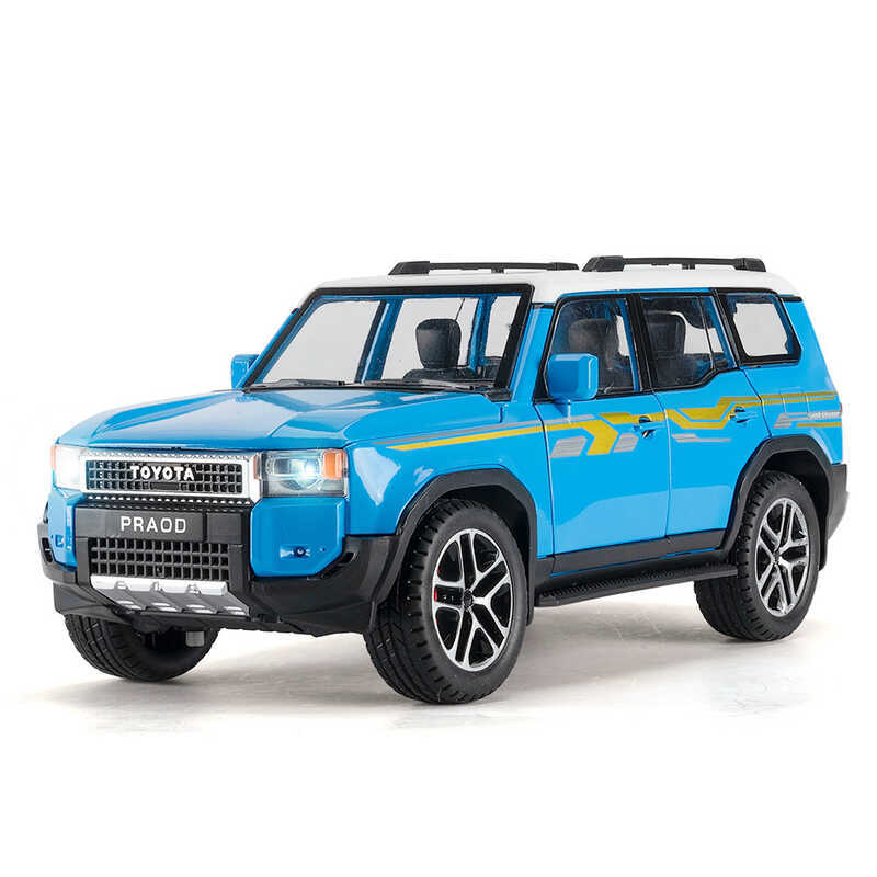 (((Hộp Xốp) Mô Phỏng 1: 24 Prado LC250 Xe Đường Phố Hợp Kim Xe Địa Hình Đồ Chơi Mô Hình Lô Hàng