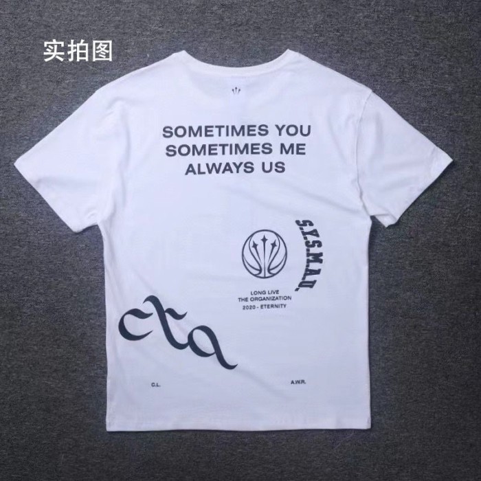 Áo thun in chữ cổ tròn NOCTA Unisex in hình thể thao ngắn tay