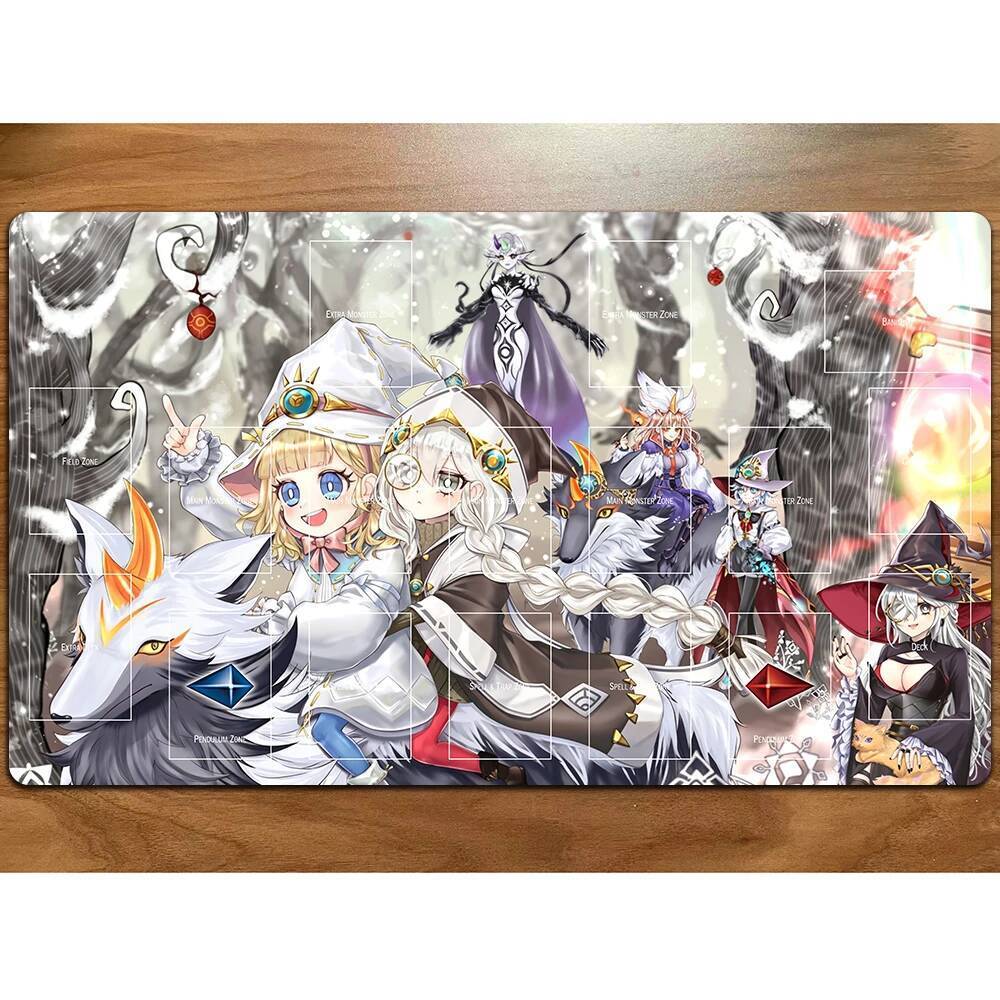 YuGiOh Playmat Risette Asteria of the White Woods Card Pad YGO Mat TCG Yu-Gi-Oh Mat-137