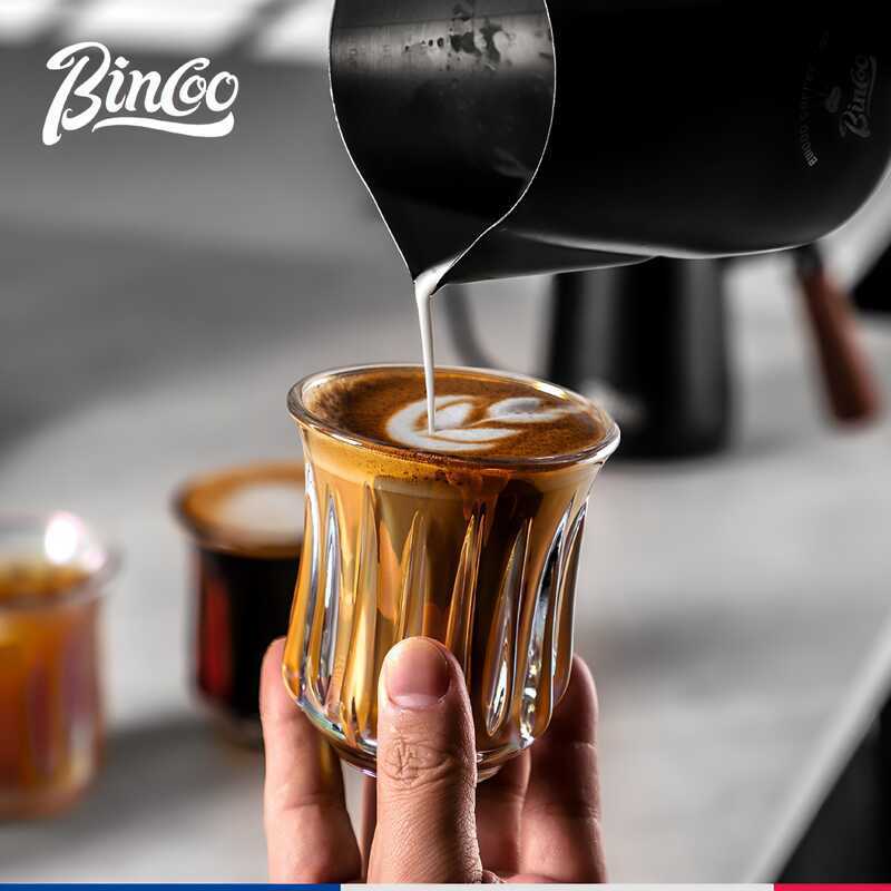 Bincoo Bincoo Cà Phê Kính Ánh Sáng Sang Trọng Tinh Tế Hộ Gia Đình Bẩn Úc Cốc Trắng Latte Cup Ý Espre